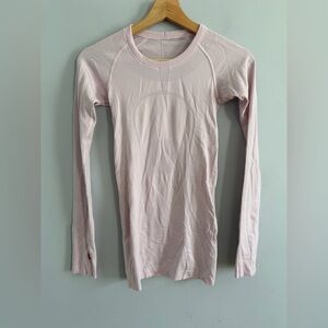 Lululemon Women’s Swiftly Tech Long Sleeve Top Light Pink Size 2